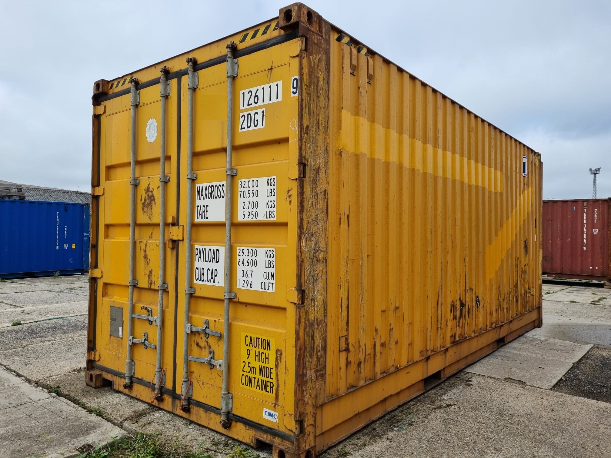 Lodní kontejner 20’HCPW / použitý